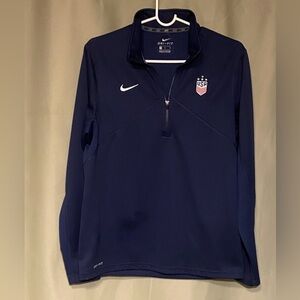 Nike USA  Dri-Fit Quarter-Zip  1/4 Mens Training Pullover Jacket size M